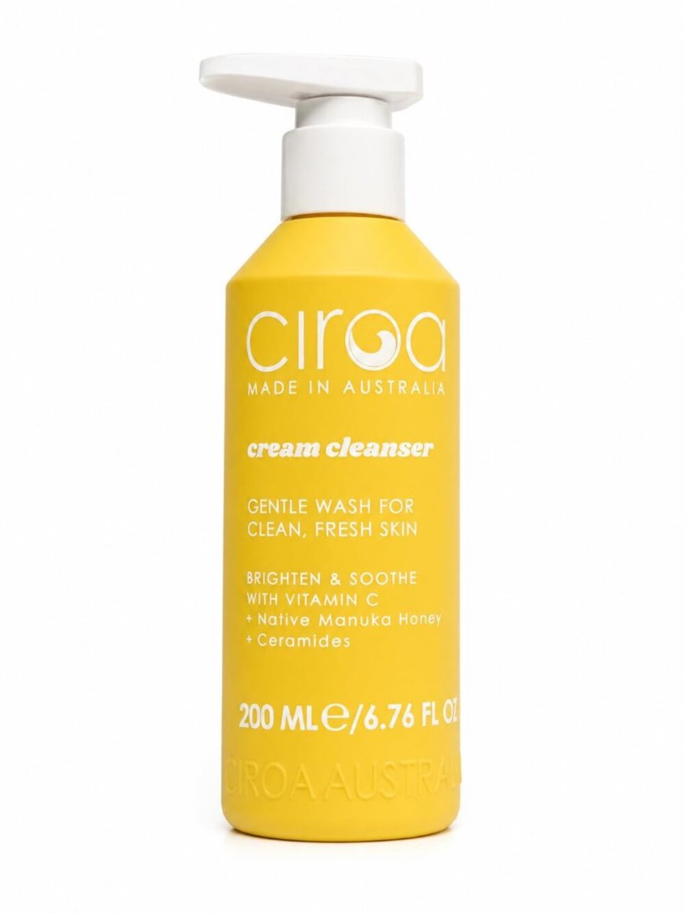 Ciroa Cream Cleanser Vitamin C Manuka Honey Ceramides Face Wash 200ml